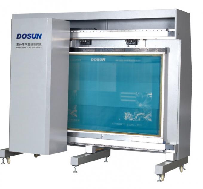 Kustom UV Digital Flatbed Laser Engraver Machine, Sistem Tekstil datar Engraving 0